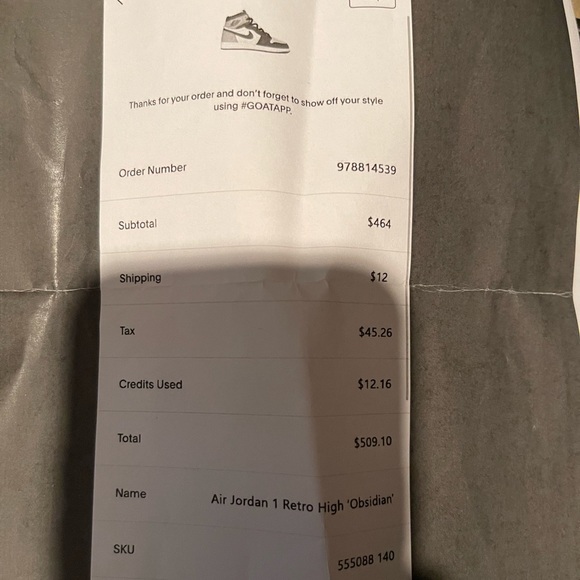 Nike Air Jordan 1 Retro OG Obsidian (GS) - Picture 10 of 10